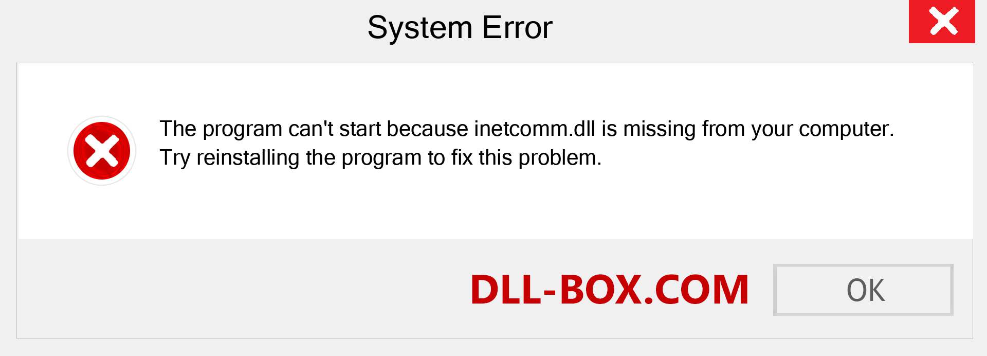  inetcomm.dll file is missing?. Download for Windows 7, 8, 10 - Fix  inetcomm dll Missing Error on Windows, photos, images